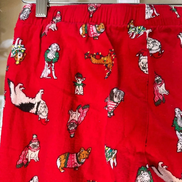 OLD NAVY Flannel Christmas Dog Puppy Pajama PJ Bottoms Pants - size xs - Picture 5 of 6